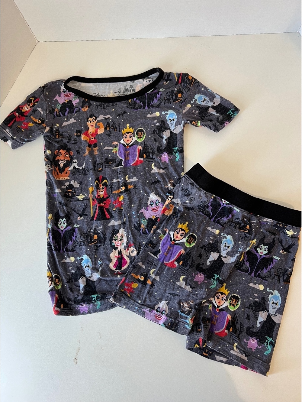 Little Sleepies x Disney Villains Bamboo Pajama Set 4T Short Sleeve Shorts